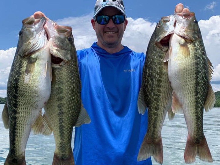 Austin Neary fishing report for Chatuge Lake in North Carolina
