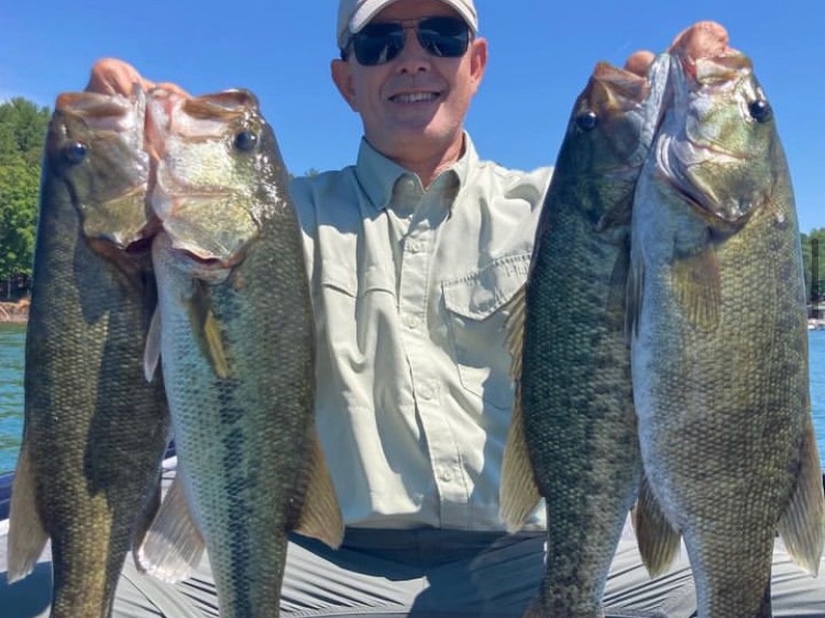 Austin Neary fishing report for Lake James in North Carolina