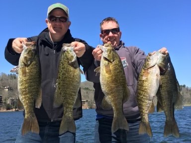 Austin Neary fishing report for Lake Glenville in North Carolina