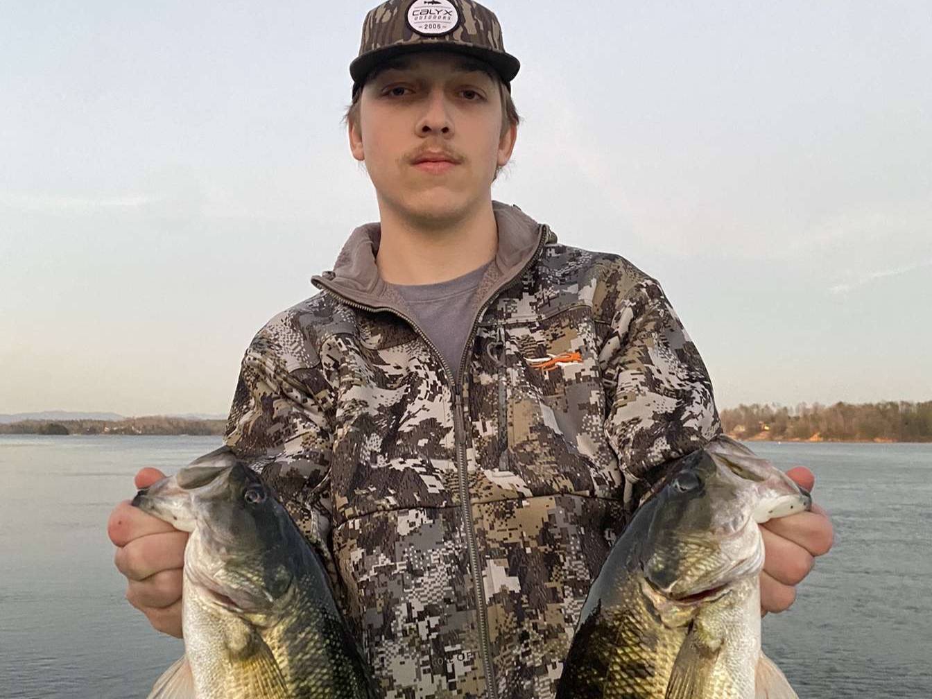 Aidan Harrington fishing report for Lake Keowee in South Carolina