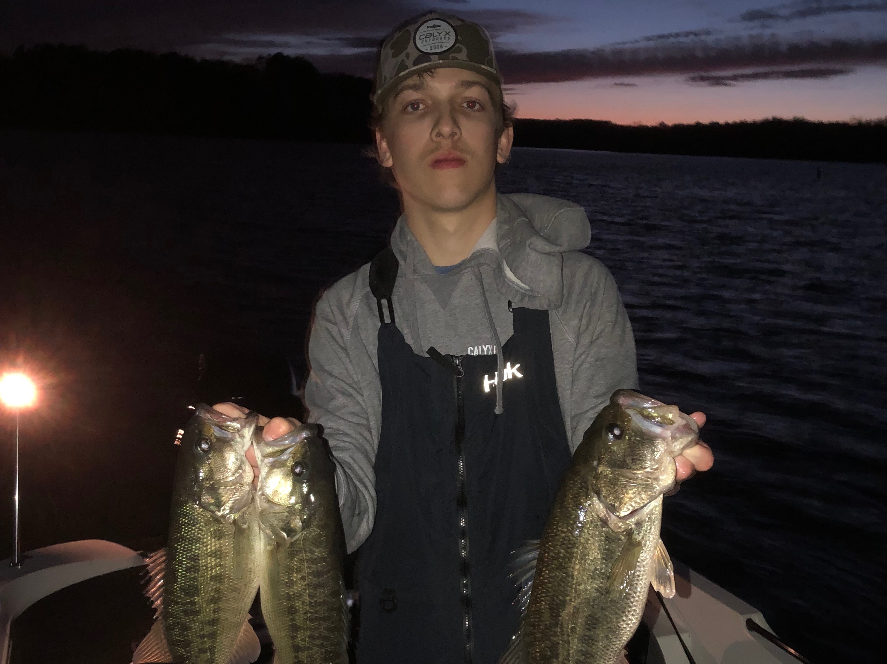 Aidan Harrington fishing report for Lake Hartwell in South Carolina