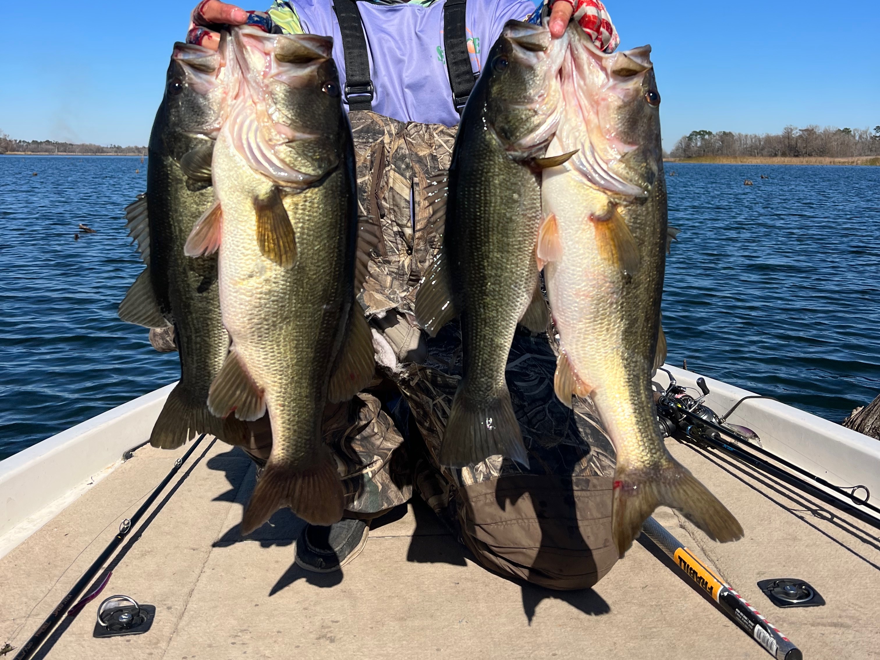 Ryan Higgins fishing report for Lake Seminole in Georgia