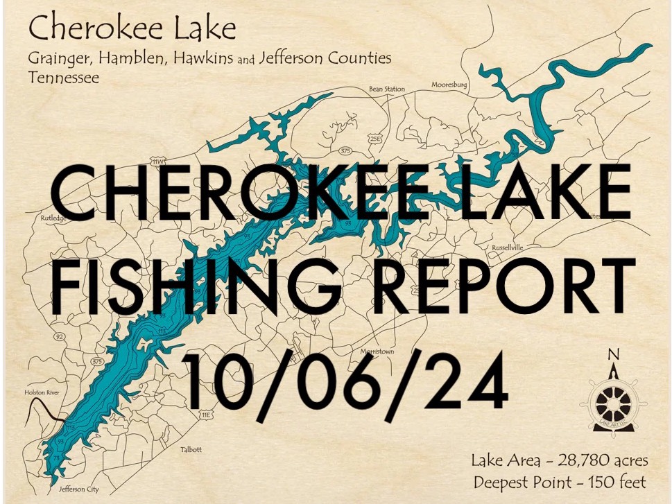 Alan Shelton fishing report for Cherokee Reservoir in Tennessee