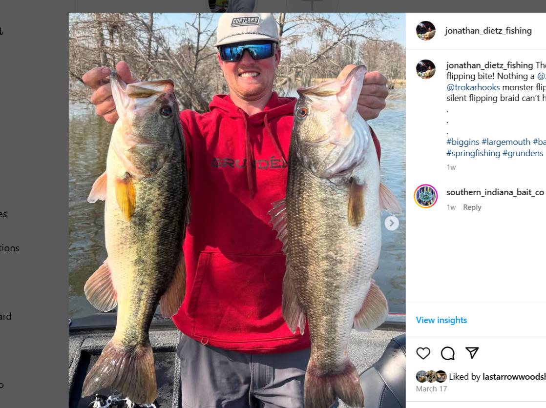Jonathan Dietz fishing report for Lake Moultrie in South Carolina