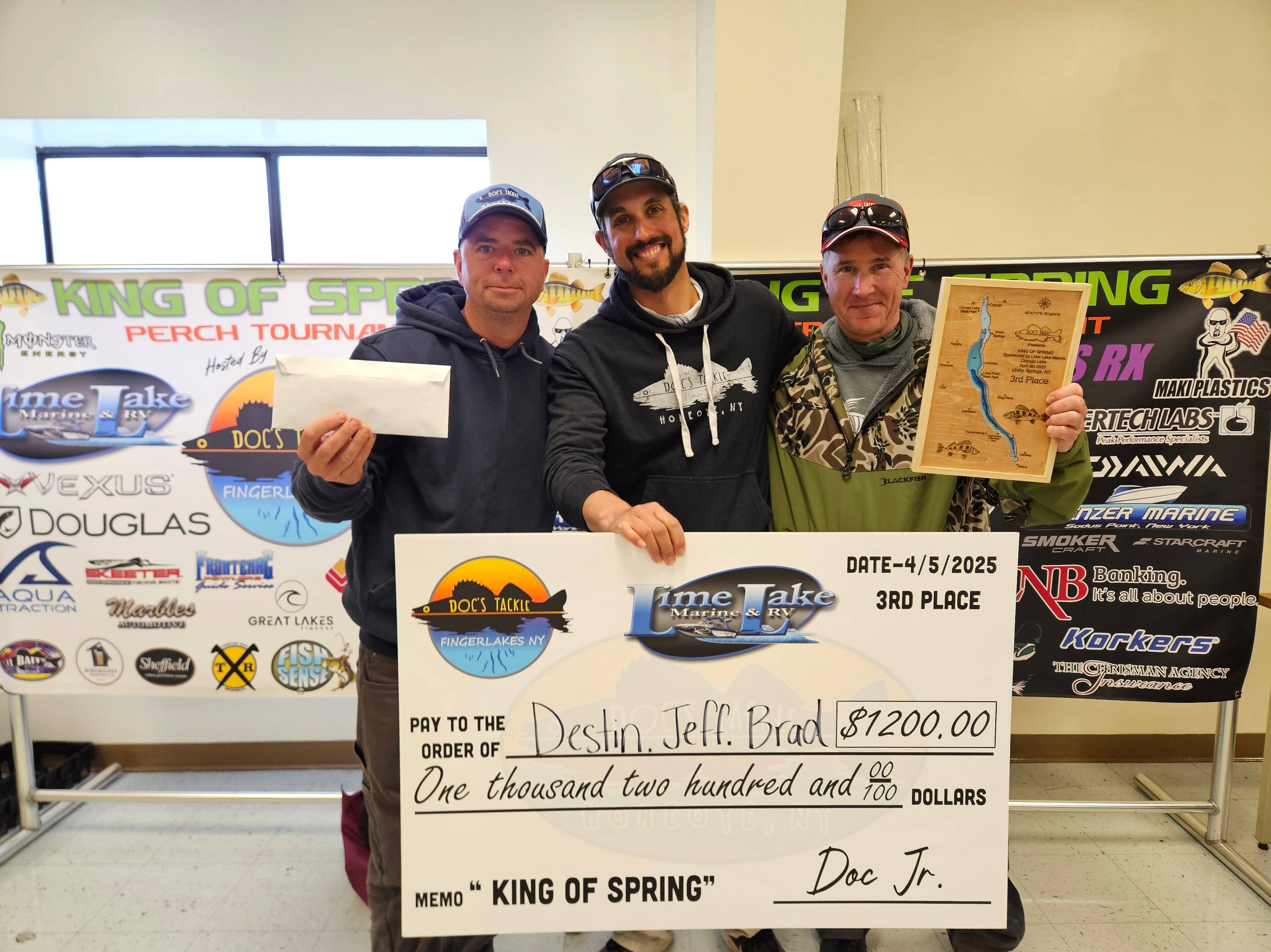 Destin DeMarion fishing report for Cayuga Lake in New York